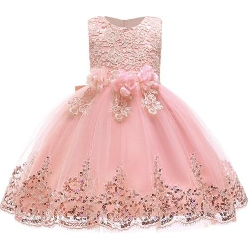 Hot group childrens clothing baby girl high quality lace wedding princess dress children Christmas sweet dress fashion dress
