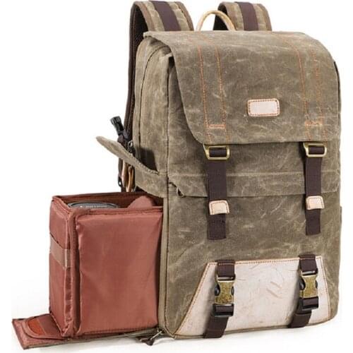 LXH Batik Canvas Camera Backpack Multifunction Big Capacity photography Bag for Canon Nikon Sony DSLR Camera Waterproof Bags