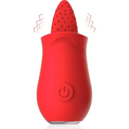 Mini Tongue Licking Vibrator Vagina Clitoris Stimulator 10 Modes Nipple Massager Sex Toys for Woman Female Lesbian Masturbator