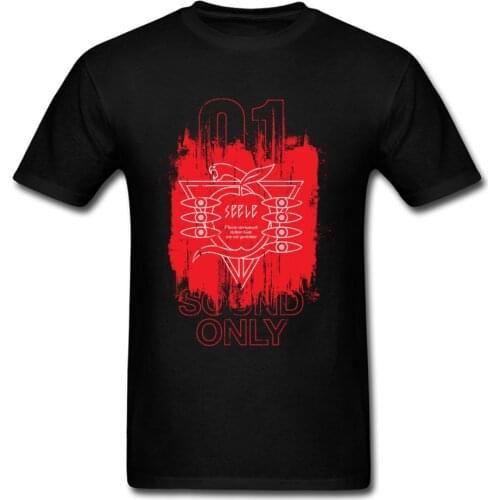 Seele Soul Sound 2018 Black Red Letter T Shirt Mens GG T-shirt Anime Gamer Cool Tops Clothing For Men Hip Hop Graphic Tee