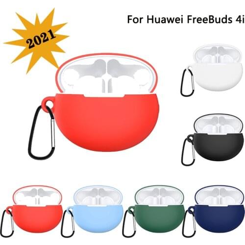 Soft Silicone Earphone Cover For Huawei FreeBuds 4i Case Bluetooth Wireless TWS Headset Coque For Huawei Free buds 4i Case Funda