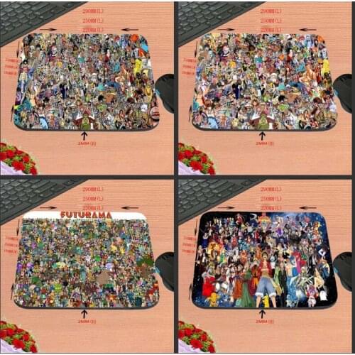 Anime Characters Set Personality Antiskid Custom Game Rectangular Mouse Pad Computer Computer Games To Decorate Your Desk Design