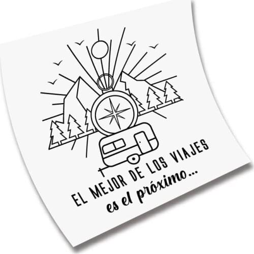 Auto caravan sticker "the best of travel is the next" Adventure CAMPING caravan
