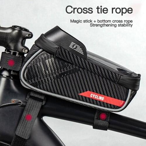 New Portable Waterproof Cycling Bicycle Head Tube Handlebar Cell Mobile Phone Bag Case Phone Holder Bike Accessories