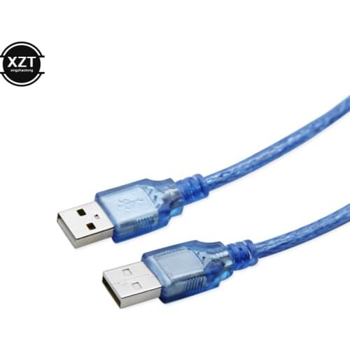 New USB 2.0 Male To Male Cable USB Type A Cable Extender Wire 0.3M 0.5M 1M 1.5M 3M Camera Hard Disk