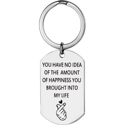 Valentines day gift romantic love gift letter Keychain anniversary present for wife husband girlfriend gift boyfriend