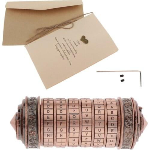 Da Vinci Lock Code Valentines Day Gift Letter Escape Password Room Props