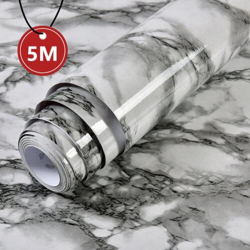 40cm*5m Marble Contact Wall Sticker Removable Wallpaper Film Self-Adhesive Kitchen Backsplash Tile Countertop Furniture Bedroom