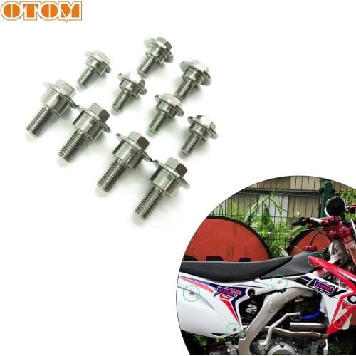 OTOM M5 M6 Stainless Steel Hexagonal Screws Outside Hex Bolt Motorcycle Fuel Tank Guard Fender Side Cover Plate Bolts For HONDA