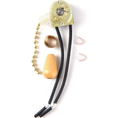 250V diy Light Lamp Hanging Chain Switch Metal/Wood Drops 3A Zipper Switch Gold/Chrome Pull Switch Wall/Table/Floor Accessories