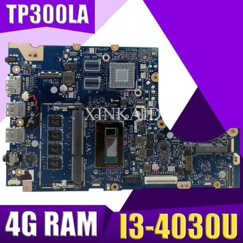 TP300LA Laptop motherboard for ASUS TP300LAB TP300LD TP300LJ Q302LA Q302L TP300 TP300L Test original mainboard 4G RAM I3-4030U