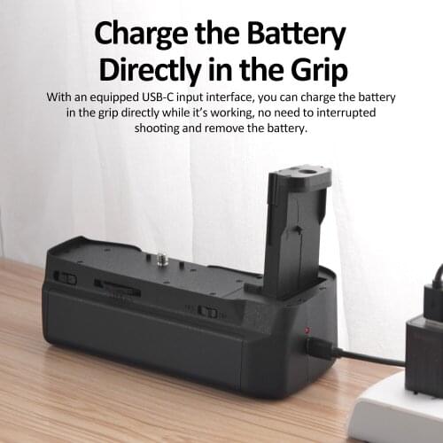KingMa HM Replacement Vertical Battery Grip Holder For Blackmagic Pocket Cinema Camera 4K/6K Battery Pack Grip