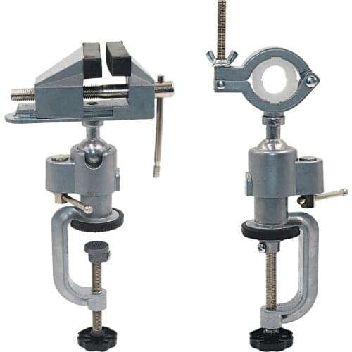 Vises Bench 360° Swivel Vise 3" Work Bench Clamp Tabletop Vise Rotating Jaw Head