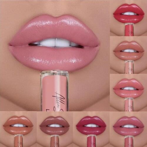 Waterproof Vivid Lipgloss Sexy Women Glitter Liquid Makeup Colorful Moist Lip Gloss Nude Glitter Shimmer Lipstick T0664
