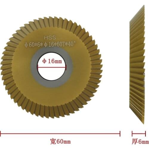 High Quality key cutting replacement 0110# angle milling cutter full grinding single sided cutter for WENXING 218-D machines