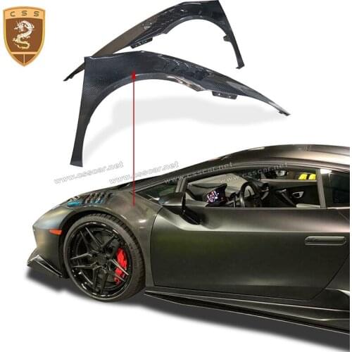 Commas For Lamborghini Huracan LP610-4 LP580-2 1016 Carbon Fiber Front Side Fender Vents Air Auto Accessories