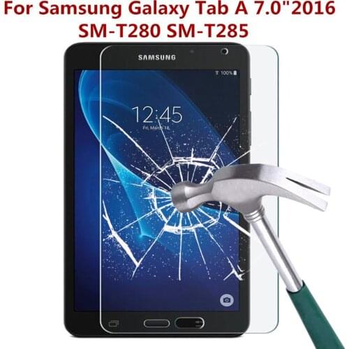 9H Hardness Tempered Glass Screen Protector For Samsung Galaxy Tab A 7.0 Inch 2016 SM-T280 T285 Anti Fingerprint Protective Film