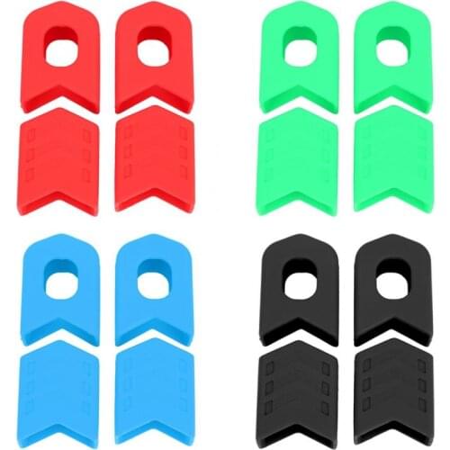 Silicone Crank Protective Sleeve Protector Mountain Road Bike Fixed Gear Bicycle Protective Cover Boots Cycling Accessories