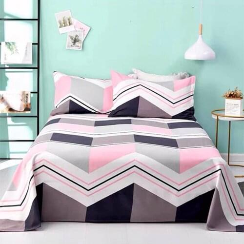 1pc 100% Cotton Thick Sheet Old Coarse Cloth Flat Sheet Bed Cover Eco-Printing Without Pillowcases