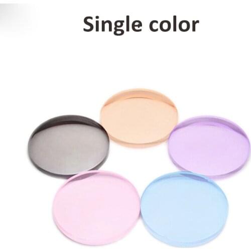 1.56 1.61 1.67 Prescription Tinted Dyeing Series CR-39 Resin Optical Glasses Lenses Myopia Hyperopia Sunglasses Lens for 2 pcs