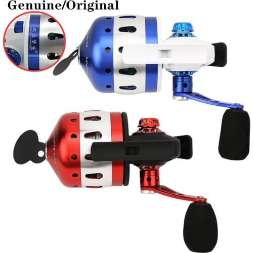 5#PE line 55m American fishing reel Closed full metal coil With Outdoor Shoot fish wheel Slingshot Bow Hunting Accessories Tools