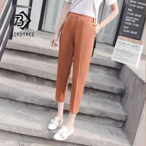 Женские брюки капри BIRDTREE TB China At AliExpress