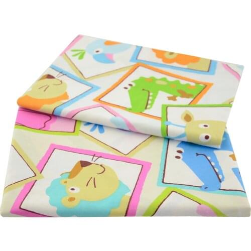 Booksew 2 Pcs/lot Cartoon Pattern Print Merry Christmas 100% Cotton Fabric for sewing Patchwork Fabric Handmade Needlework