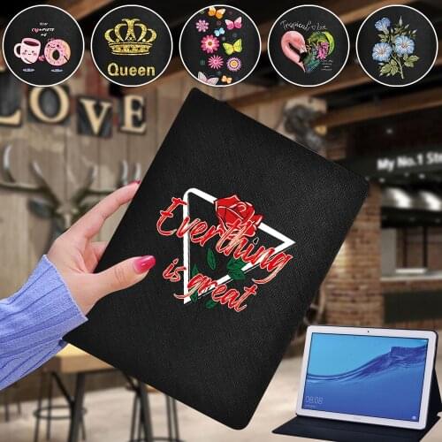 Tablet Case for Huawei M5 Lite 8"/M5 Lite 10.1"/M5 10.8"/MediaPad T3 8.0 Pu Leather Cover for MediaPad T3 10 9.6"/T5 10 10.1"