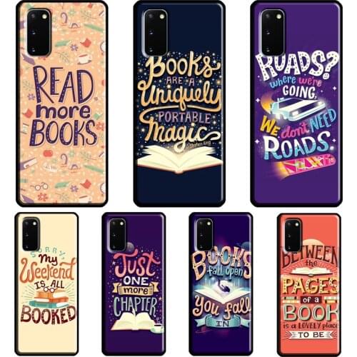 Read More Books Case For Samsung Galaxy S8 S9 S10 Plus S20 FE S21 Ultra Note 20 Note 10 Plus Soft Cover