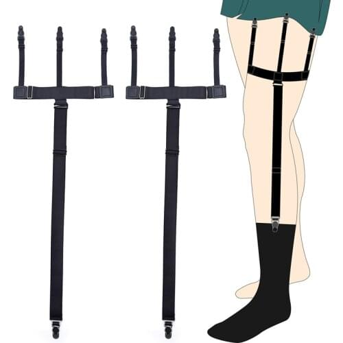 Black Shirt and Sockings Garters Buckle jarretera detachable Uniform Strap Two-in-One Liga das ligas woman Intimates garters