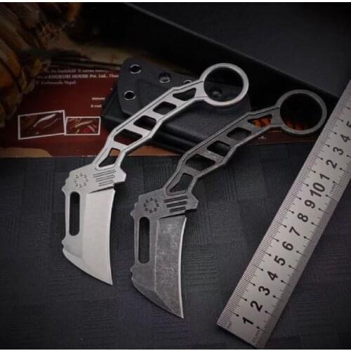 Quartermaster Karambit Claw Knife 9Cr18 Blade Tactical Rescue Pocket Fixed Blade Knife Hunting Fishing EDC Survival Tool Knives