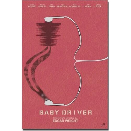 D0255 Baby Driver Movie Silk Fabric Poster Art Decor Indoor Painting Gift