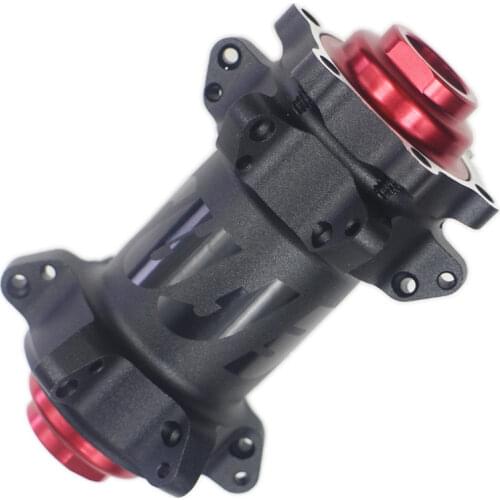 3IN1 FasTace MTB XC straight pull DA25 front hub 24 holes O.L.D. 100mm x M15 15mm thru axle matte black or matte red VERY COOL