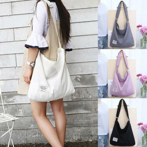 Women Canvas Hobo Crossbody Shoulder Bags Large Capacity Tote Purse Travel Shopping Bag