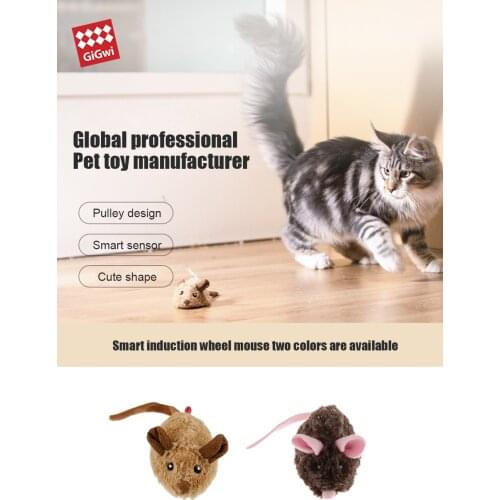 GIGWI Pet Toys PetDroid Pet Robot Series Cat Toy Automatic Smart sensor Pulley Mouse Toys for Cat Interactive