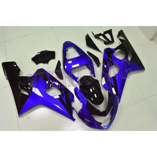 Fairing Kits for Suzuki GSXR600 04 Abs Fairing GSXR600 2004 Blue Black Fairing for Suzuki GSXR600 2004 - 2005 K4