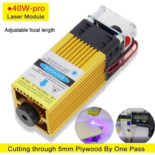 30W/40W Laser Module, Laser Head, built-in FAC, Cutting 5mm Plywood By One Pass, High power fast engraving, for CNC&MASTER