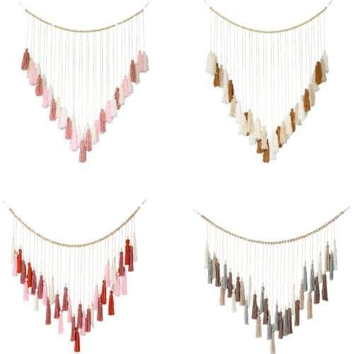 New Creative Tassel Tapestry Home Decoration Bohemian Gifts Macrame Tapestries 120*85cm Wall Hanging Art Crafts Tapestry Pedant
