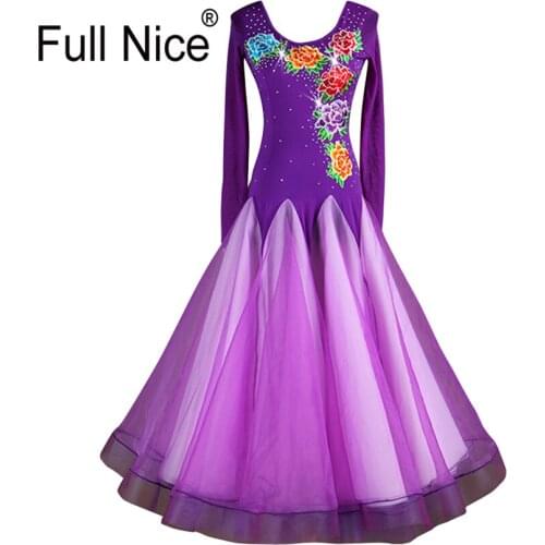 Ballroom dance competition dresses standard ballroom dress dance costumes Flamenco Waltz tango costume competition performance