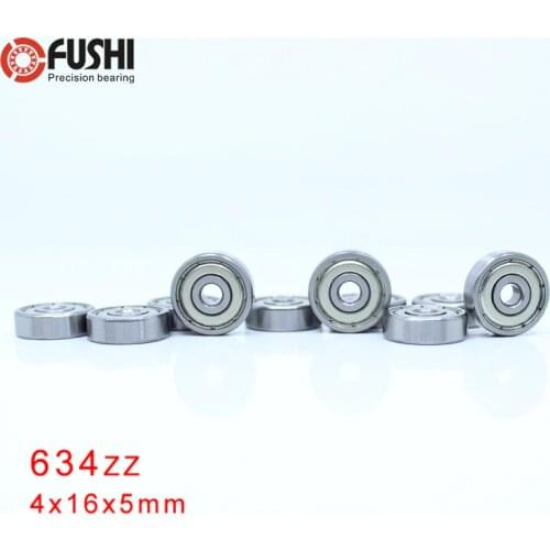 634ZZ Bearing 4*16*5 mm 10Pcs ABEC-1 Grade R1640HH 634Z Miniature 634 ZZ Ball Bearings
