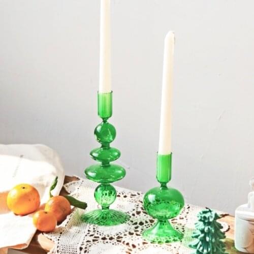 Nordic Artist Style Candle Holders Candlestick Wedding Table Centerpieces Fashion Decoration for Home Designers Crystal Glass