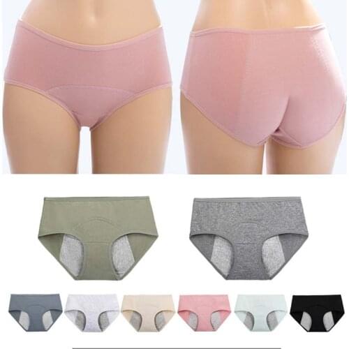 Sale Cotton Physiological Period Leak Proof Menstrual Panties Breathable Seamless Soft Fabric Women Underwear Breifs