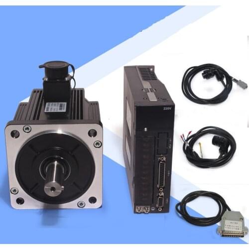 90ST-M02430 90ST-M03520 90ST-M04025 AC servo motor driver set 730W/750W/1000W pulse signal 24V with brake