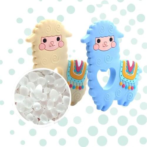 Silicone Beads 1Pcs Alpaca Teether DIY Sheep Baby Chewing Pendant Nursing Sensory Teething Pacifier Dummy Jewelry Animal Toys