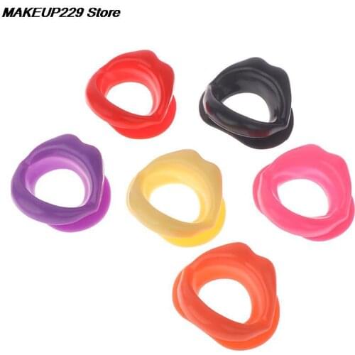 Silicone Rubber Face Slimmer Oral Mouth Muscle Massage Tool Tightener Exerciser Lip Trainer Anti-Wrinkle Chin Massager