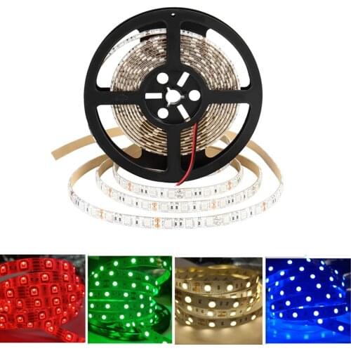 BSOD 24V Led Strip SMD 5050 LED Tape White /Warm/RGB/Red/Green/Blue Light Flexible No Waterproof for Decoration Led Line