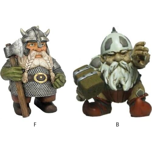 Viking Victor Norse Dwarf Gnome Garden Statue Ornament Creative Sculpture Creative Outdoor Garden Decor Art Crafts Home