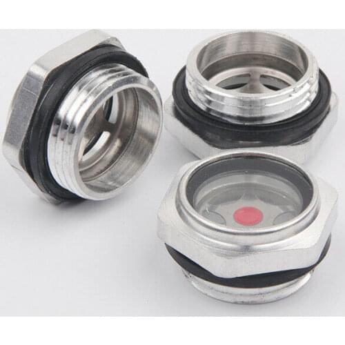 M14 M16 M18 M20 M22 M24 M26 1/4" 3/8" 1/2" 3/4" 1" BSP Male Alu Oil Level Sight Glass Window Air Compressor
