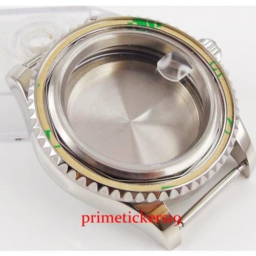 High quality 41mm sapphire glass bidirectional bezel watch case fit ETA 2836 MIYOTA movement
