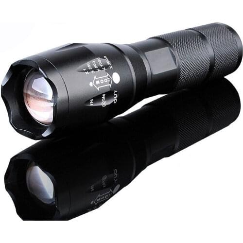 XM-L T6 Zoomable 5-Mode LED Flashlight 3800LM Torch light Led Lanterna Rechargeable by 18650 or AAA Battery